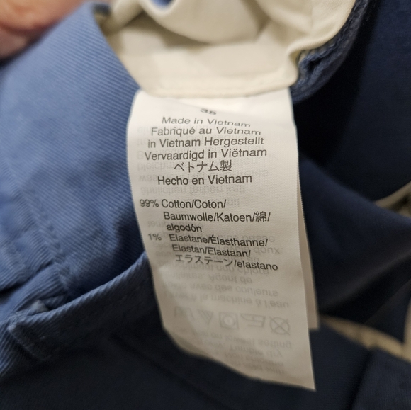 J Crew Men's Navy Blue Cotton Office Casual Preppy Chino Shorts Size 38 - Picture 10 of 12